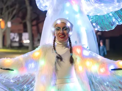 Performer at Whitby Lights the Night Festival event