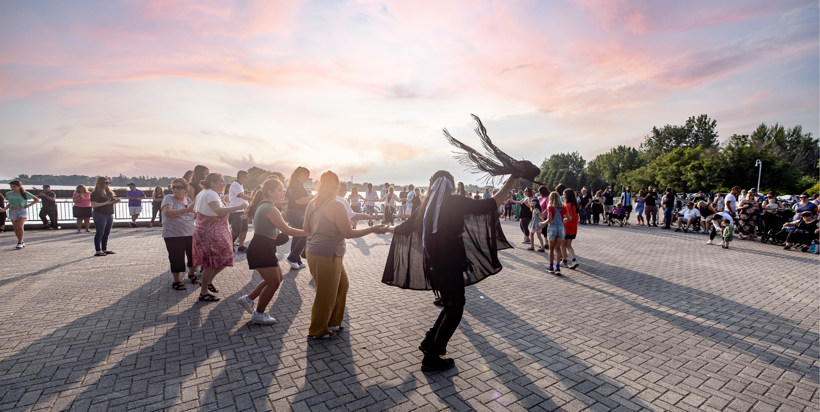 People dancing during Greek Summer Nights