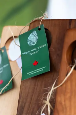 Close up of Canadian Made Cutting Boards 